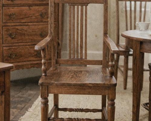After refinishing - beautifully restored wooden furniture