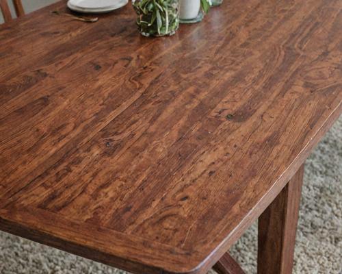 Mahogany dining table refinishing project