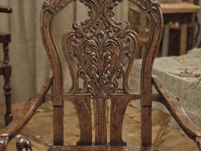 Antique chair restoration process