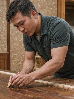 David Chen, wood finishing expert